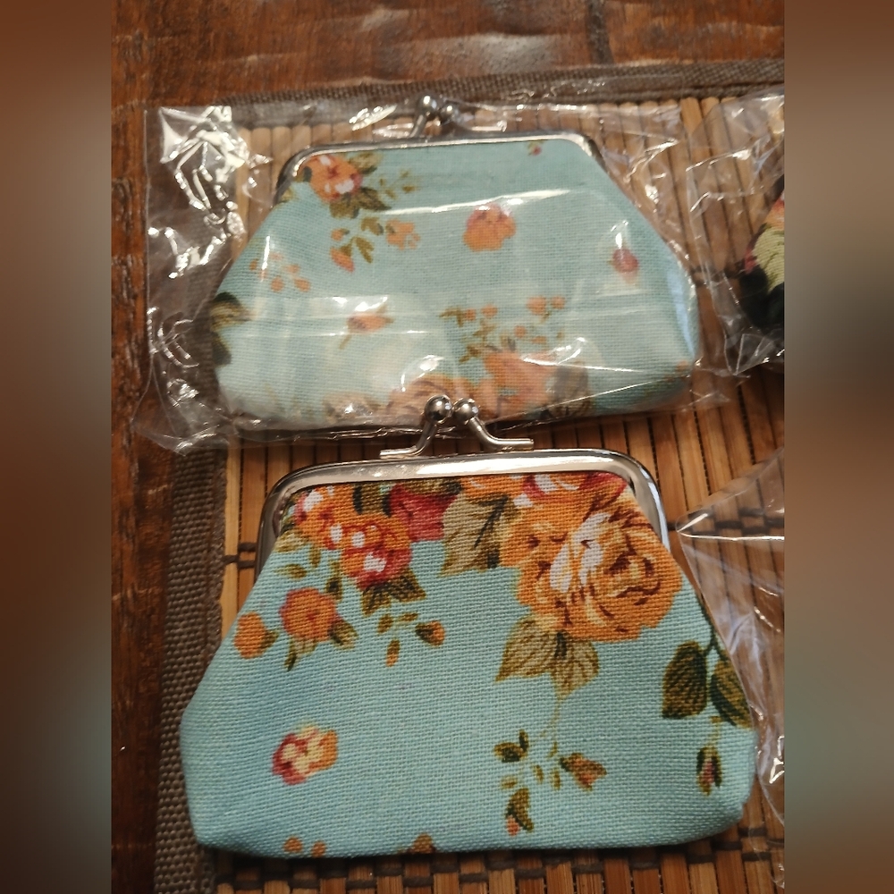 Canvas Coin Purses - Picture 2 of 8
